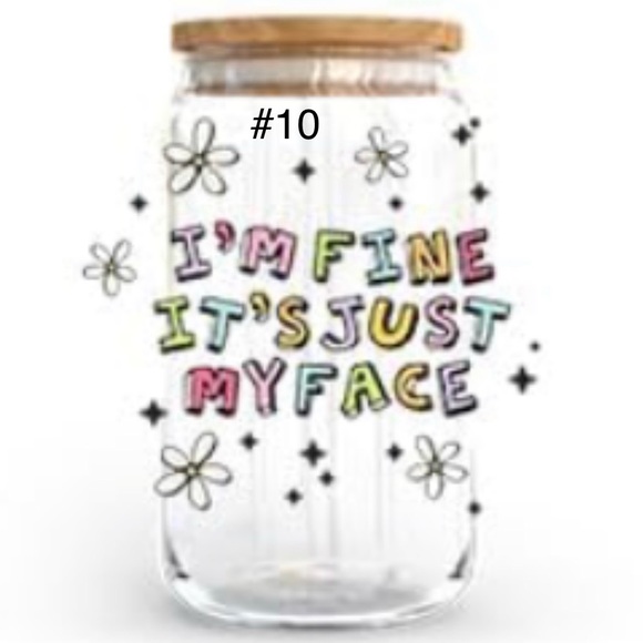 Buy now *16 ounce glass with bamboo lid and straw handcrafted - Picture 10 of 16